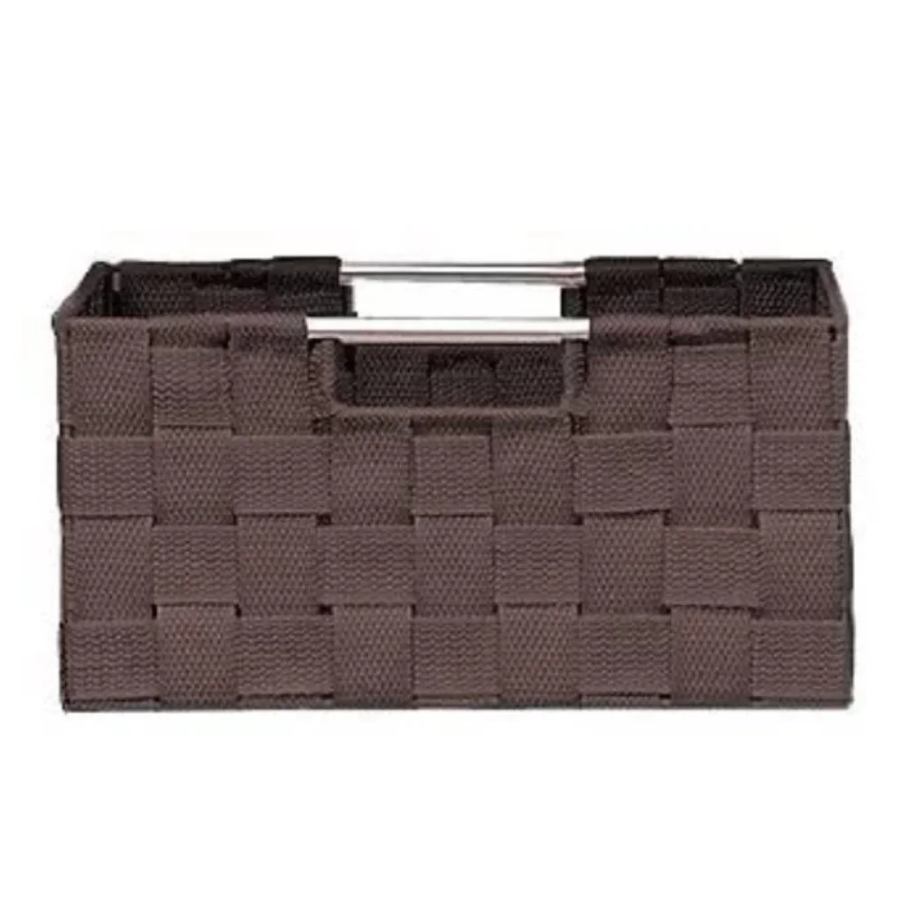 Woven Storage Basket with Built-in Handles